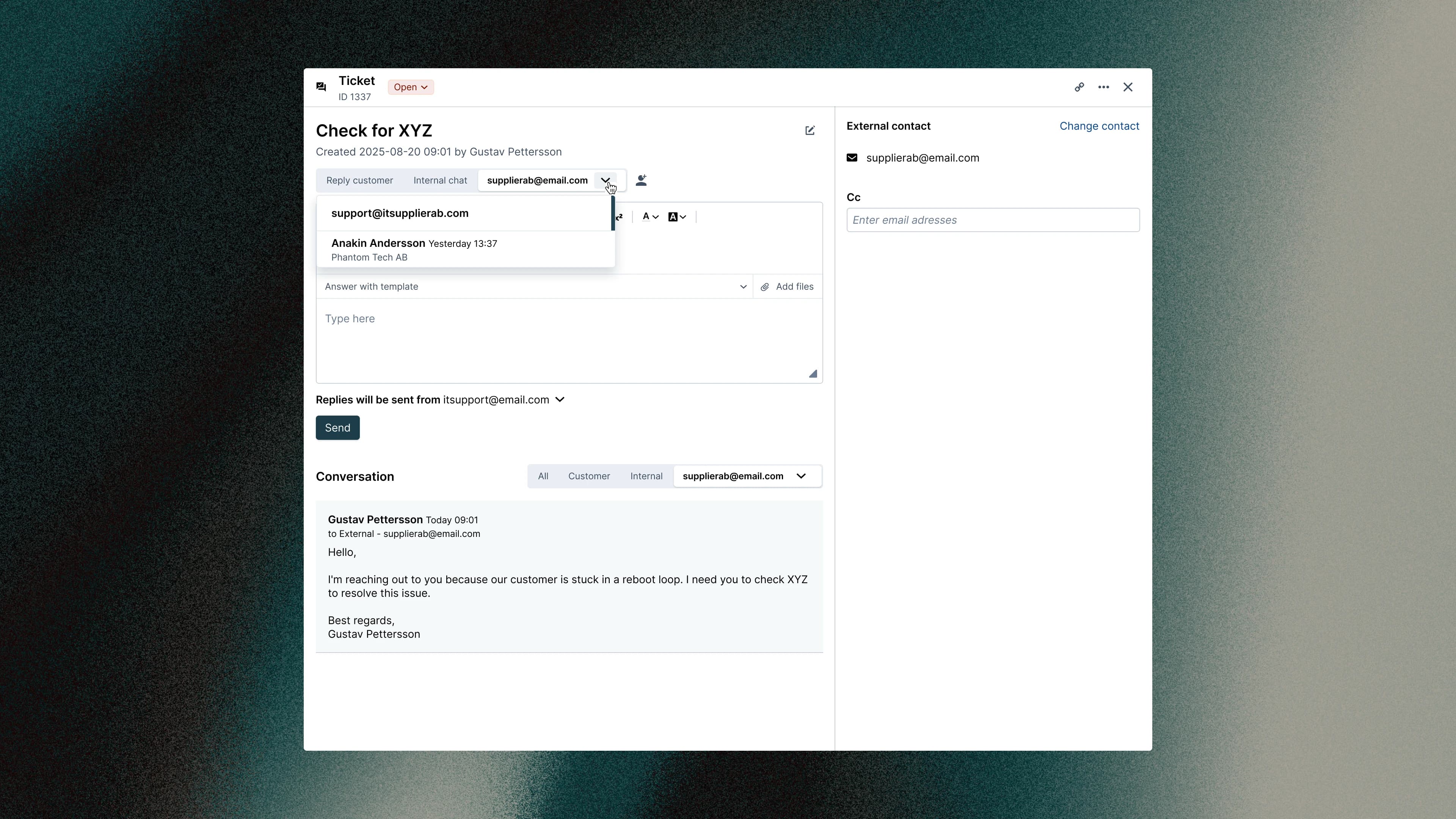 External contacts step 2